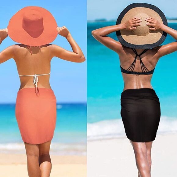 Set of 2 Beach Sarong Wraps - Picture 1 of 5